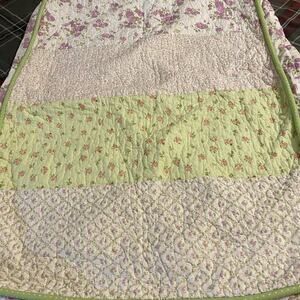 Mattress Crib Toddler Cover Bed Baby Cotton Quilted Comfort Sleep Cushion Floral